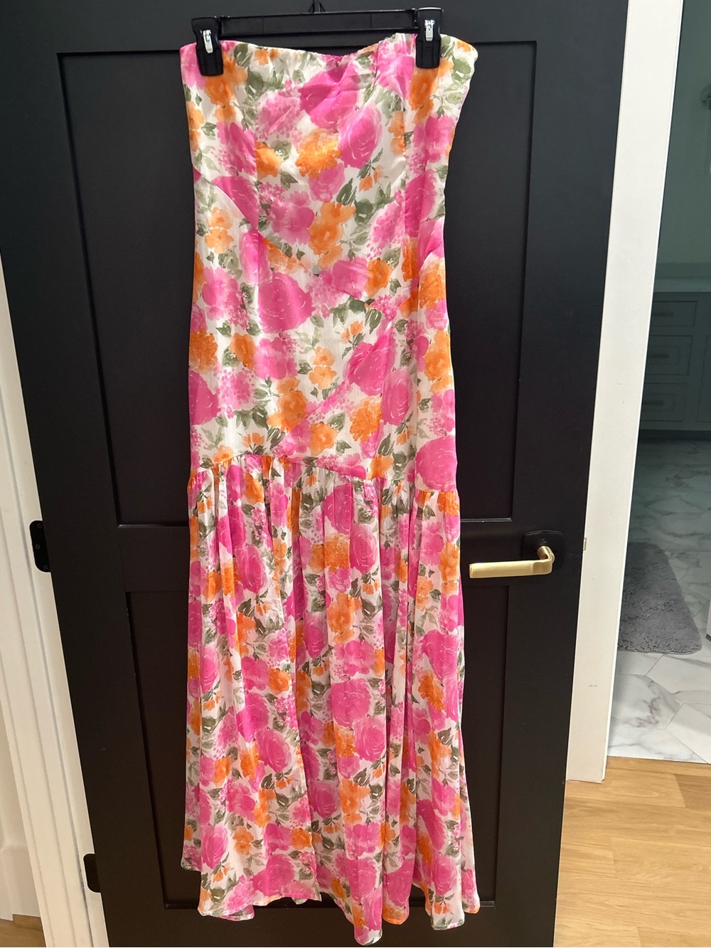 Promesa Pink & Orange Floral Maxi Dress